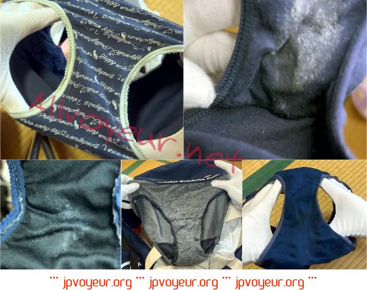 超お宝！〇学生の部活合宿の荷物から汚パンツ発見！④7人分のしみちゃん♡
