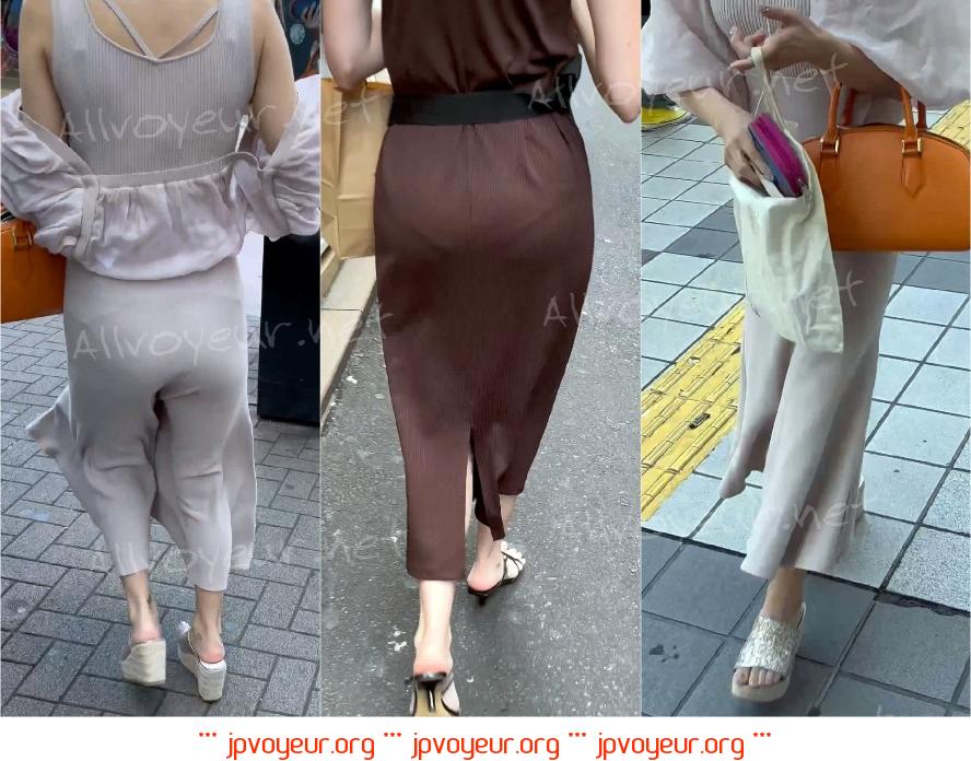 カメラ突っ込み （JD×2 お姉さん×2）～地下鉄のエスカレーター