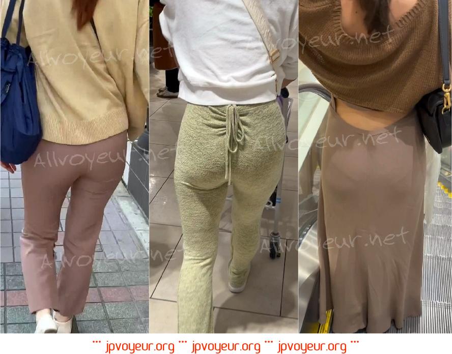 カメラ突っ込み （JD×2 お姉さん×2）～地下鉄のエスカレーター