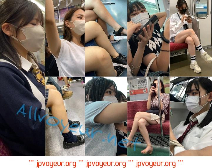 東京を知らないリクスー美女にガチ痴漢した , ギャルJK電車対面, ジム終わり美脚OL★電車対面