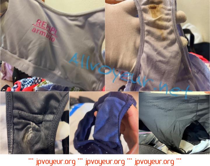 超お宝！〇学生の部活合宿の荷物から汚パンツ発見！④7人分のしみちゃん♡