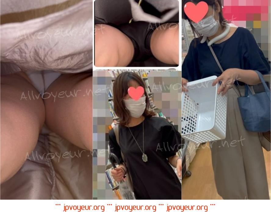 【素人のパンツを逆さ撮り】20,普通のメガネ女性たちの生パンツ撮れました！ 3人収録
