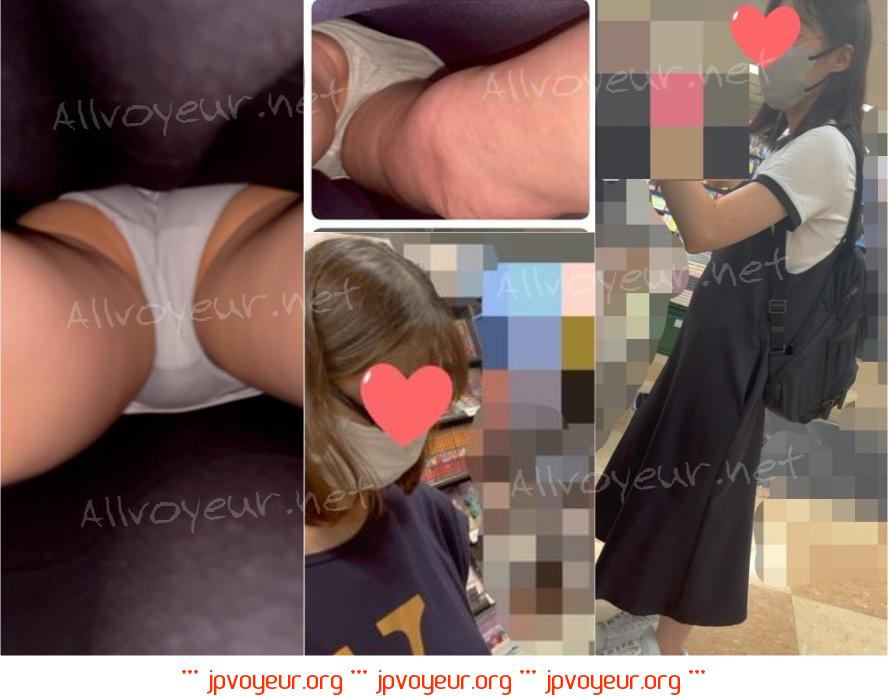 【素人のパンツを逆さ撮り】20,普通のメガネ女性たちの生パンツ撮れました！ 3人収録