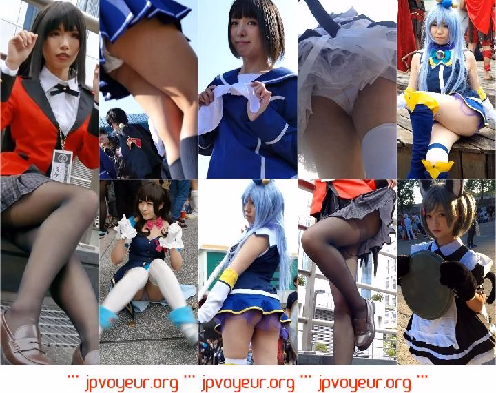 コミックマーケット コスプレ 美人レイヤーさんのミニスカコスプレ コミケ 谷間＆純白パンチラ