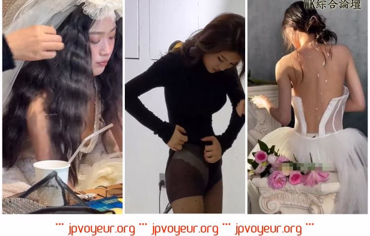 ❤️TikTok【花嫁】脱衣所ウェディングルーム写真露出集107G