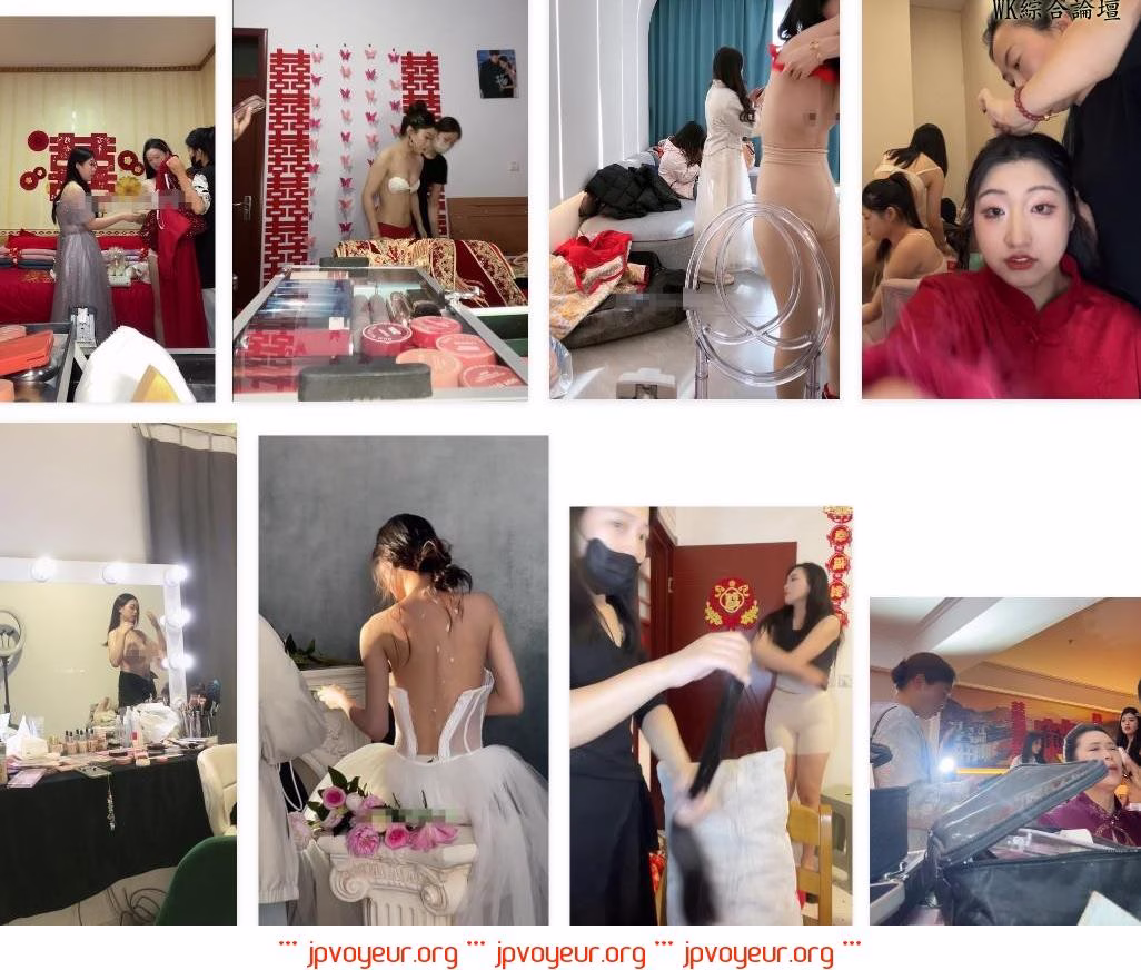 ❤️TikTok【花嫁】脱衣所ウェディングルーム写真露出集107G