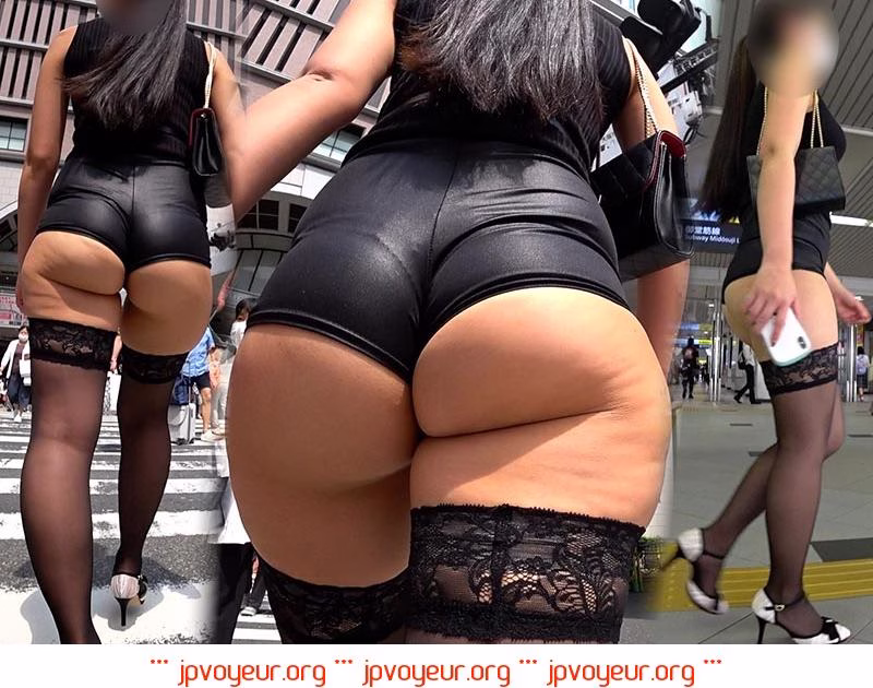 【鬼食い込み】まるでノーパン!?Tバック激クイ×極薄メッシュワンピ美女がヤバすぎる!!透ける下着も激エロです(笑)