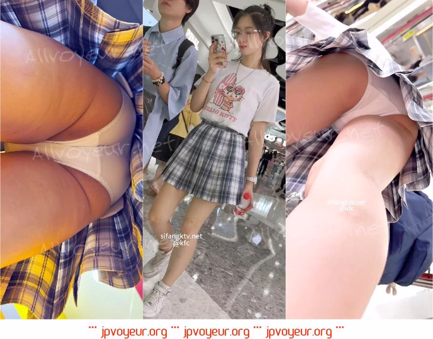 【KFC】運動後にロングスカートに着替えてショッピングに出かける美少女。背中は日焼け