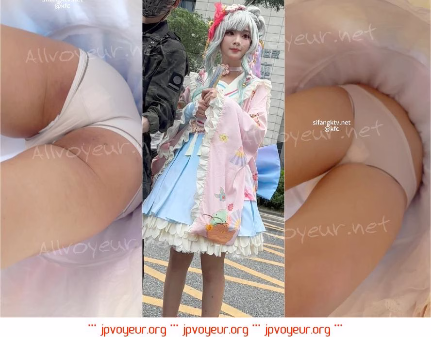 【KFC】长裙少妇和男友逛街买奶茶。白色骚窄内前后CD[某房原版]