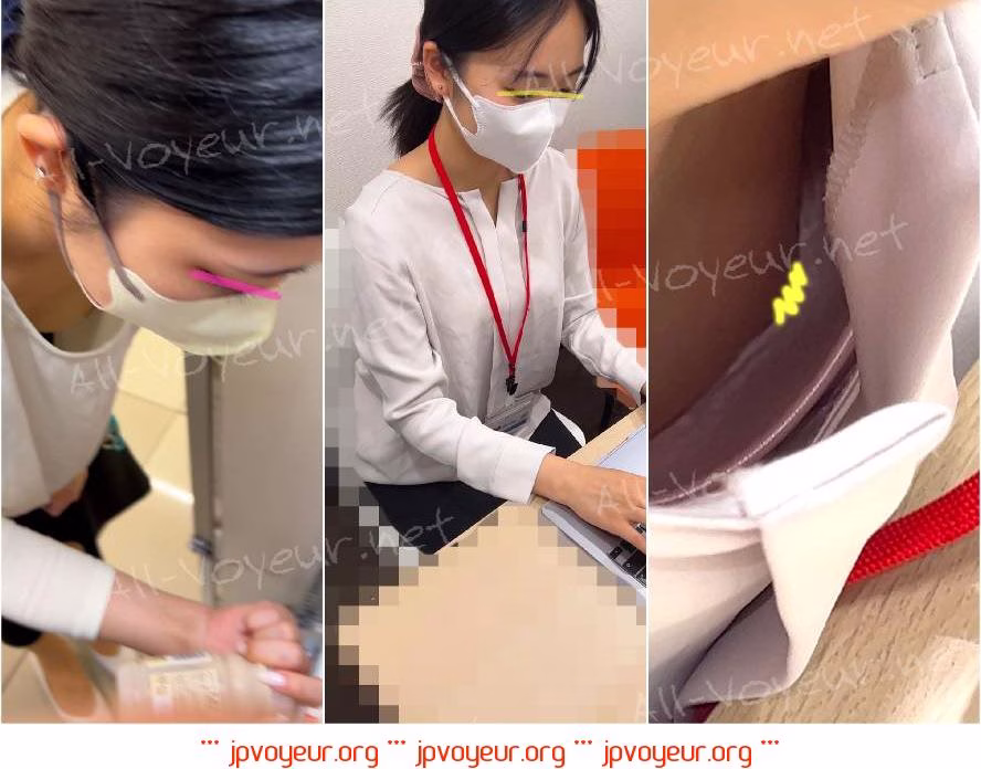 【同僚OLの乳首/胸ちら#42】2名分/エリート女子の会議中の胸チラ/派遣事務の買い出し胸チラ