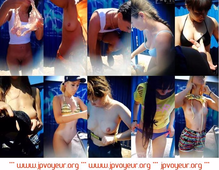 Beach cabin voyeur 1-6