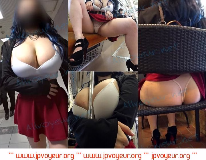 【乳首モロ見え】【前編】ぶるるんHカップ爆乳ノーブラ美女♪あまりのデカ乳に勃起乳首がハミ出ちゃいました(笑)