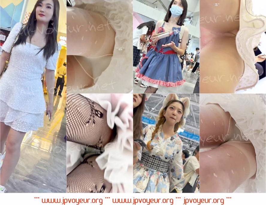 【KFC】ロリータ女子高生・ピンクの下着に白いシルクが破れてる