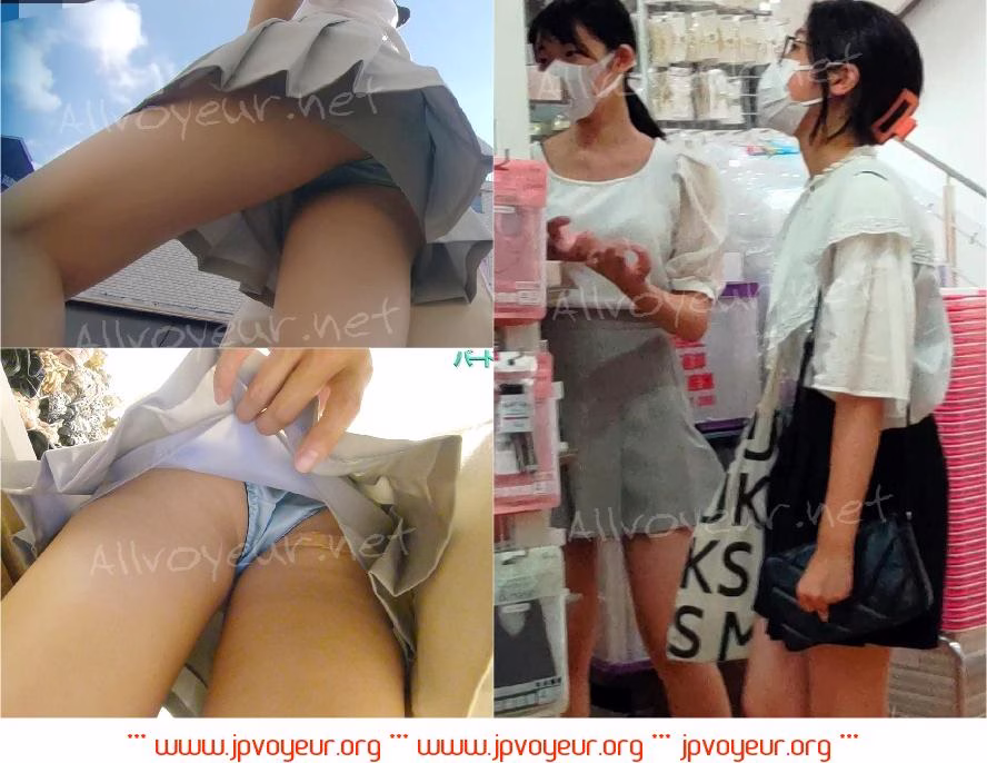 【再販】周囲の視線が釘付けになった無防備女子の食い込みパンツまる見え対面盗撮パンチラ
