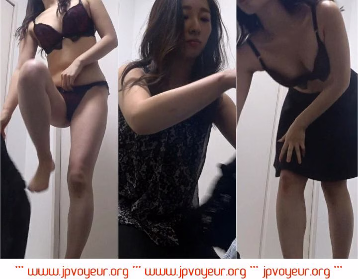 【盗撮】黒髪清楚系美女の個室着替え盗撮！！！！！！