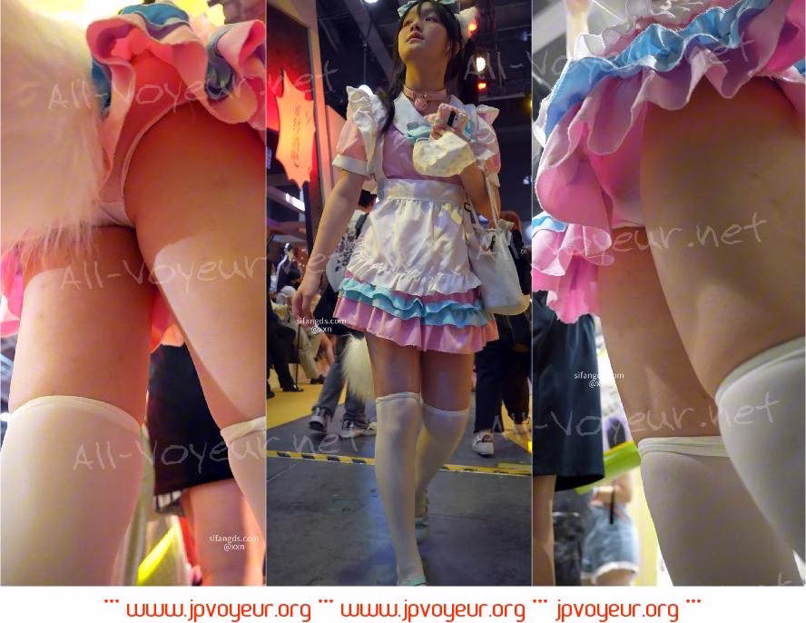 【xxn-246】双马尾猫耳萝莉女仆..大长腿白丝过膝袜前后CD [某房原版]