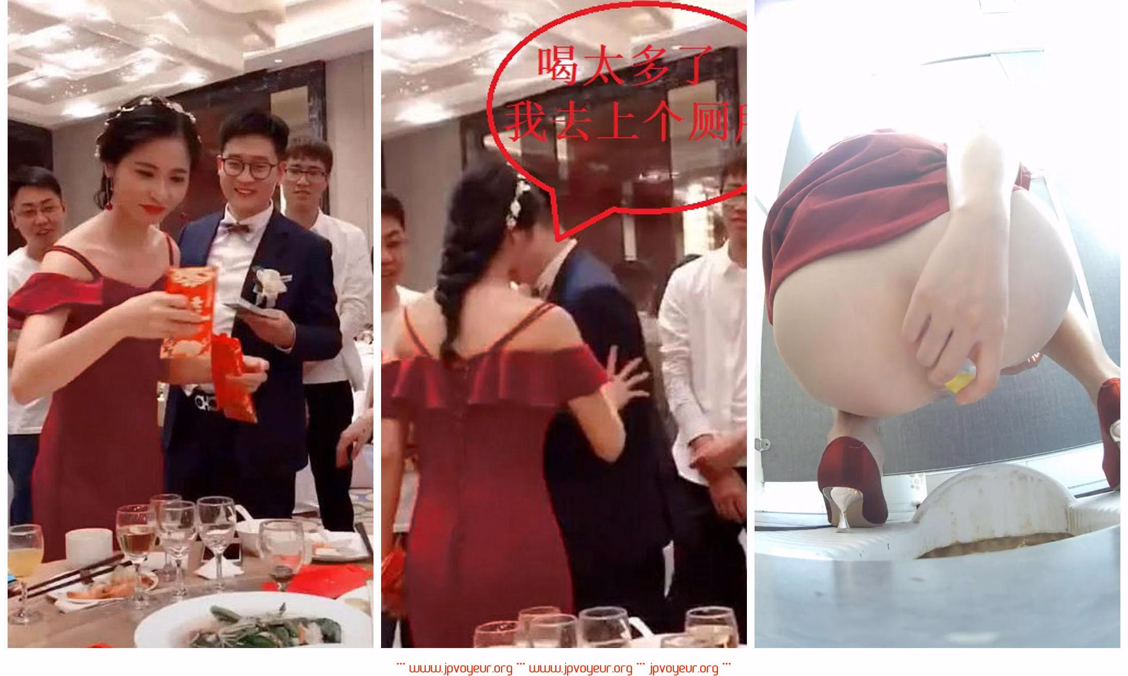結婚式当日、乾杯を待っていた花嫁がトイレに行きました。少し便秘気味だったので、座薬を使って肛門に挿入しました。本当に助けてあげたかったです。[8P+1V]