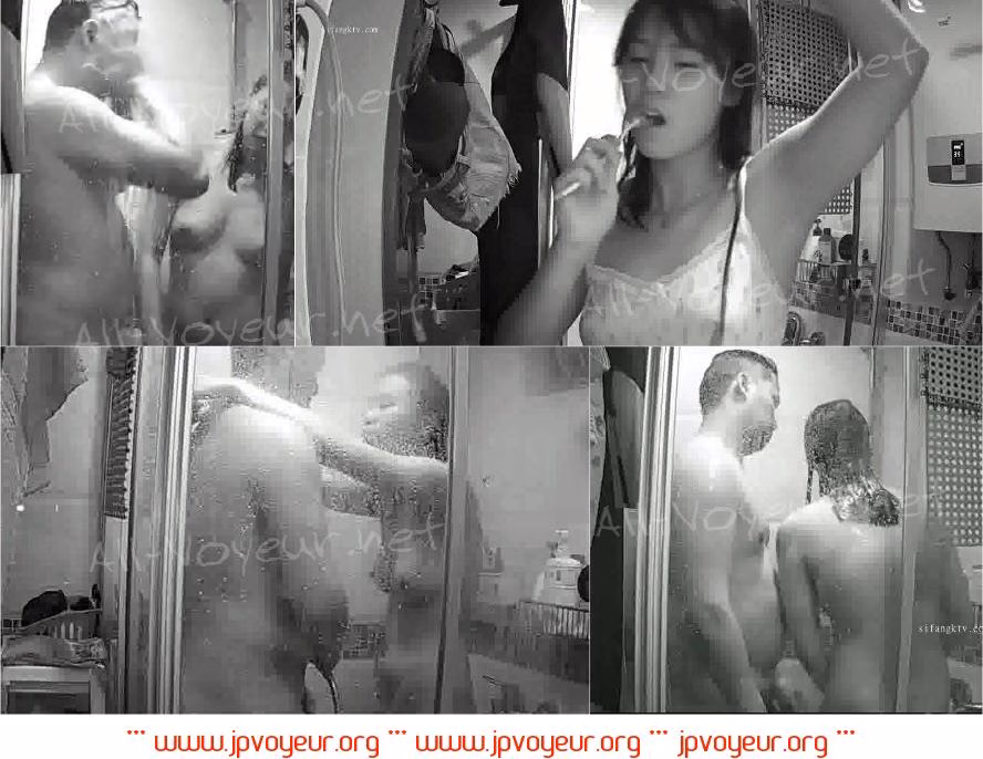 家主が賃貸住宅の浴室に密かに機器を設置して盗撮❤️家を共有する若いカップルが一緒にお風呂に入り、お互いの体をこすり合う