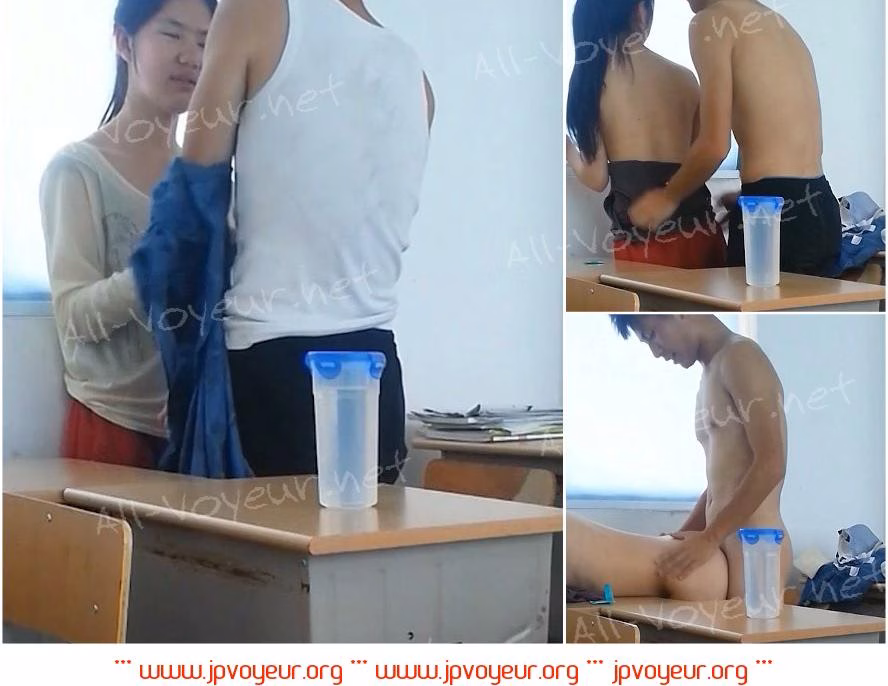 学生情侣放学趁教室没人，打一炮再回家,男生还说把你的胸罩给我戴