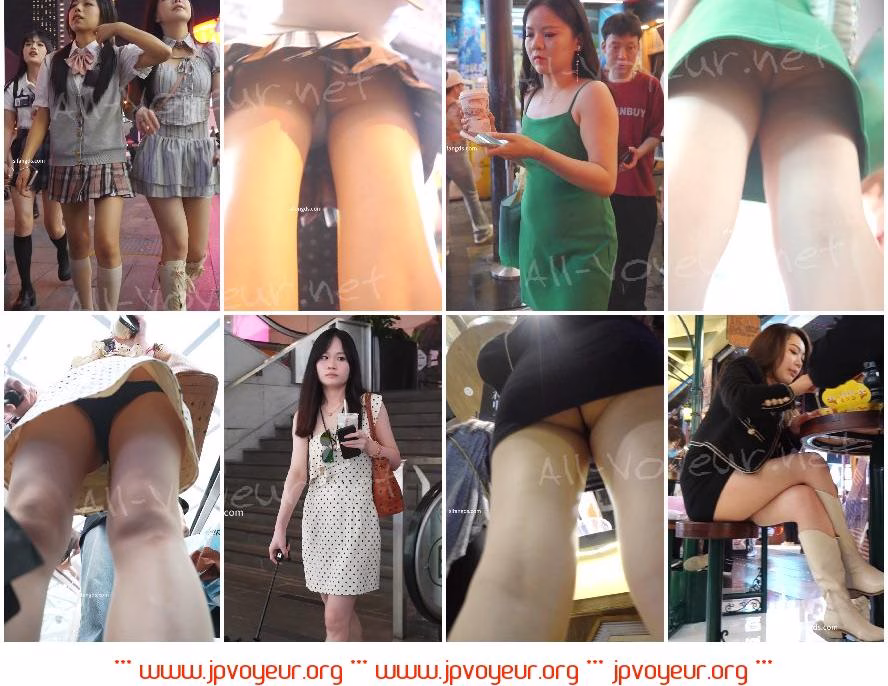(BC-B-219)丁字裤6部合辑..牛仔裙美女疑似无内..外纯内骚jk