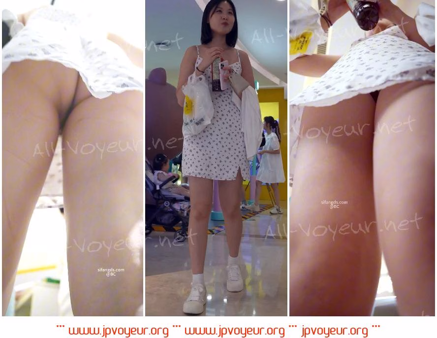 ツインテールの可愛いメイドさんとデート。サイドヘアーを露わにしてカウンターライトにスカートを照らされて