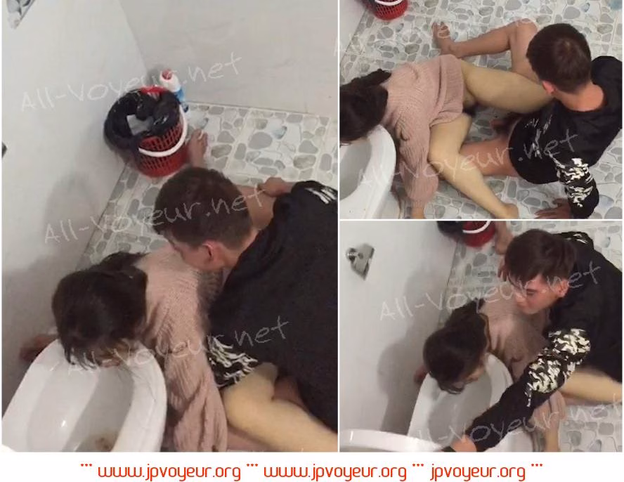 KTVトイレ隠しカメラ✅トイレに横たわって嘔吐している酔っ払った美女と、死体拾いの負け犬が彼女の下着を脱いでセックスしたかった