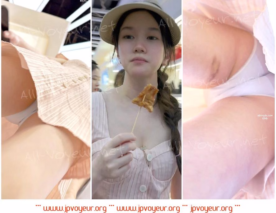 【KFC】两姐妹逛街买奶茶。长裙下穿着同款蓝色内一箭双雕